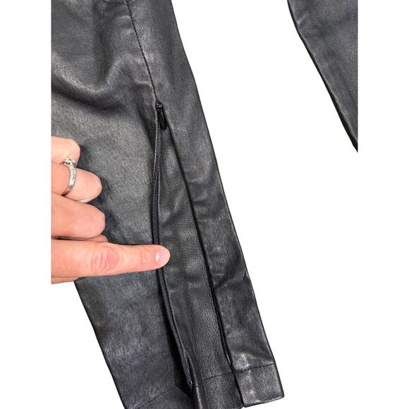 Offtrack OT Black Stretch Nappa Leather Leggings - Picture 5 of 6